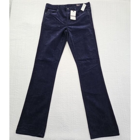 Gap 1969 Perfect Boot Cut Courdoury Pants Women's 31T 34x36 Deep Indigo NWT - Picture 1 of 16